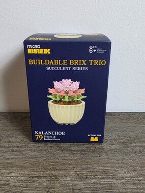 Kalanchoe:  Micro Brix Buildable Brix Trio Succulent Series NEW and SEALED